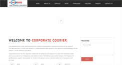 Desktop Screenshot of corporatecourier.in