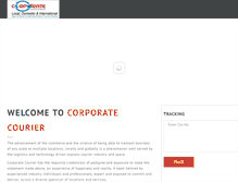 Tablet Screenshot of corporatecourier.in